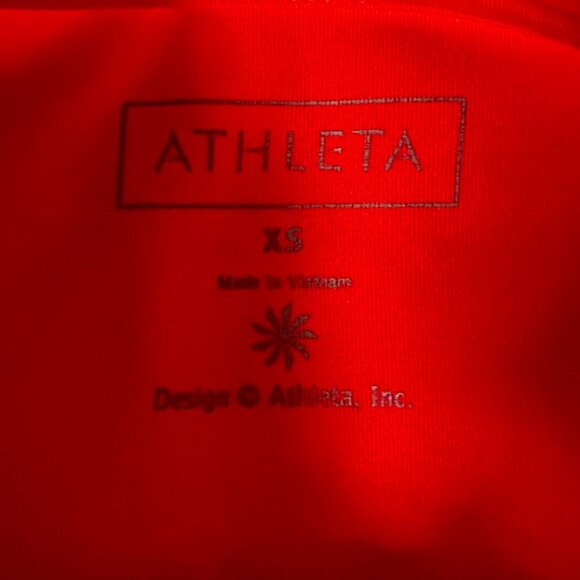 Athleta Malibu Hike Half Zip Pullover Sz XS Red - Picture 4 of 11
